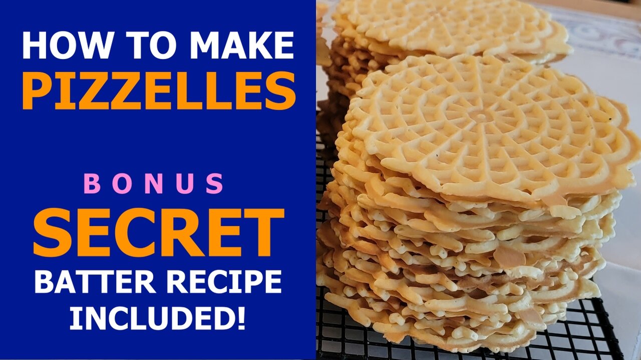 How to Make Pizzelles! INCLUDES SECRET BATTER RECIPE