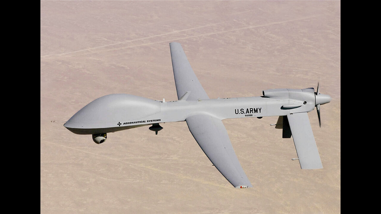 UAV MQ-1C Gray Eagle estadounidense derribado en Kirkuk Irak