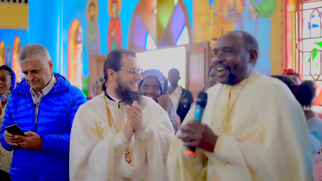 Batai din palme,DANS=inchinare la idoli(draci) la Ecumenistul Eretic Nectarie din Africa 16.04. 2023