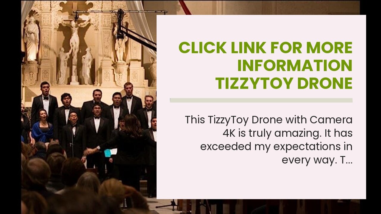 Click link for more information TizzyToy Drone with Camera 4K, Drones for adults, WiFi FPV RC Q...