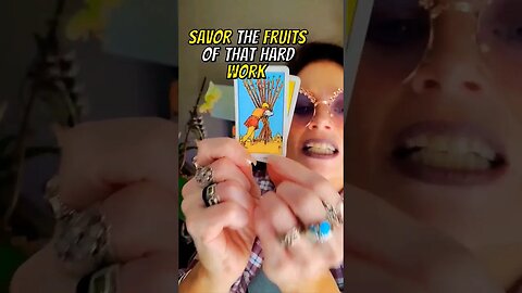 Savor it 😋 !! #lowkeymagickal #tinytarot #crystinasmart #dailytarot #abundance #tarot #love