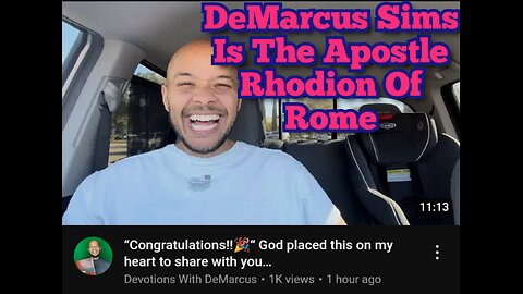 DeMarcus Sims Is The Apostle Rhodion Of Rome