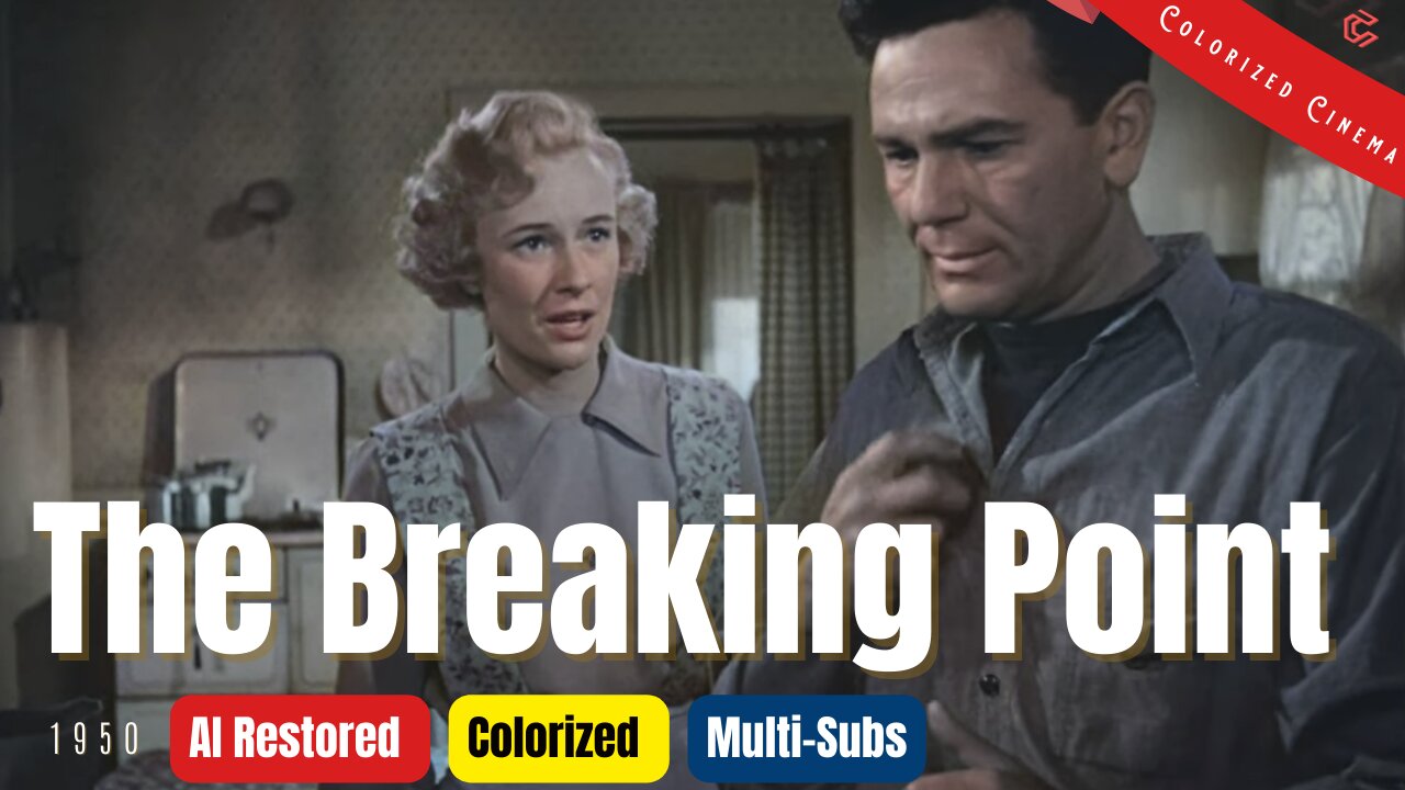 The Breaking Point - 1950 Colorized Full Movie | John Garfield | Film Noir Crime Drama | Subtitles