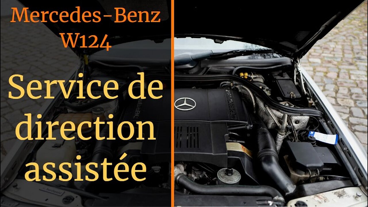 Mercedes-Benz W124 - Service de direction assistée, changement de filtre et drainage du système