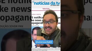 ABSURDO! TSE notifica Jovem Pan por dar ampla cobertura aos feitos do Governo Bolsonaro P1