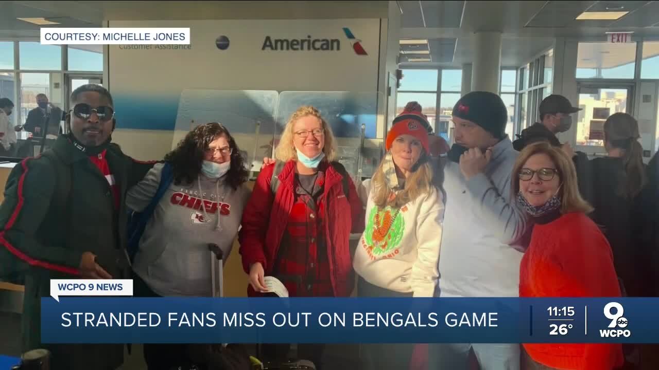 Stranded Bengals, Chiefs fans miss out on AFC Championship