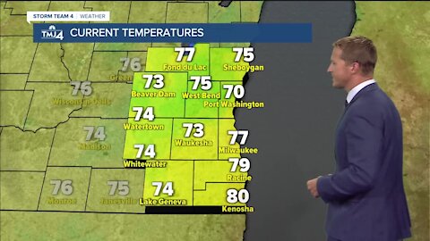 Temperatures will reach mid 80s with high humidity