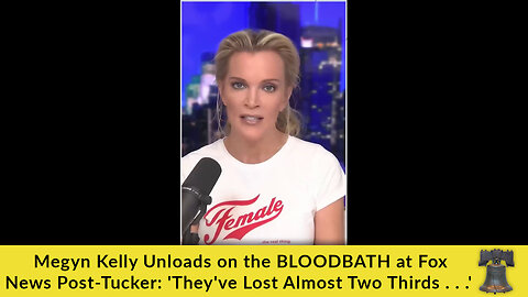 Megyn Kelly Unloads on the BLOODBATH at Fox News Post-Tucker: 'They've Lost Almost Two Thirds . . .'