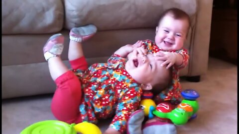 Cute TWIN Babies Fighting over Things - Funny twins 2020