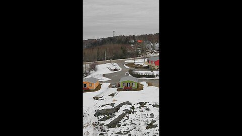 Drone shot from cottage
