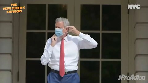 Bill de Blasio is branded a 'clown' for video mocking Trump