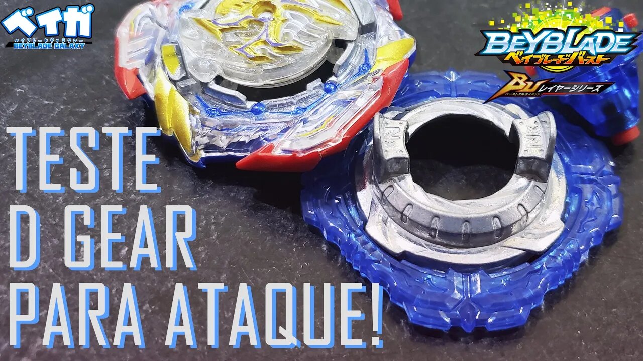 D GEAR É BOA PARA ATAQUE? - Beyblade Burst ベイブレードバースト