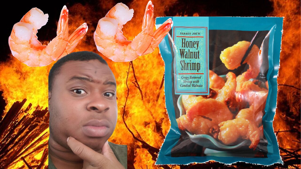 Trying trader Joe's honey walnut shrimp for the first time