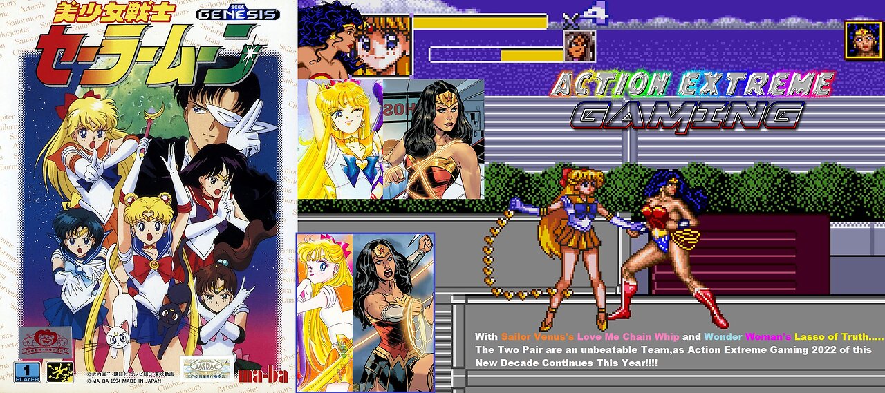 Action Extreme Gaming - Bishoujo Senshi Sailor Moon (Sega Genesis version) Stage 3 - Freeway
