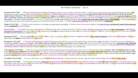 The last days events in order Page 14