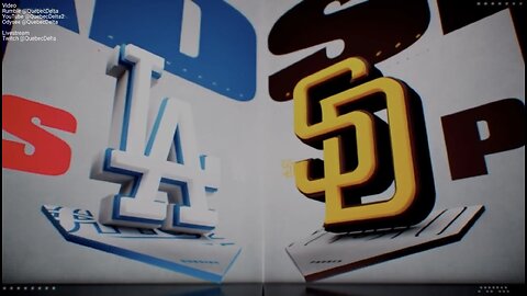 Dodgers @ Padres. Game 2 of 2 Game Series. MLB the Show 24.