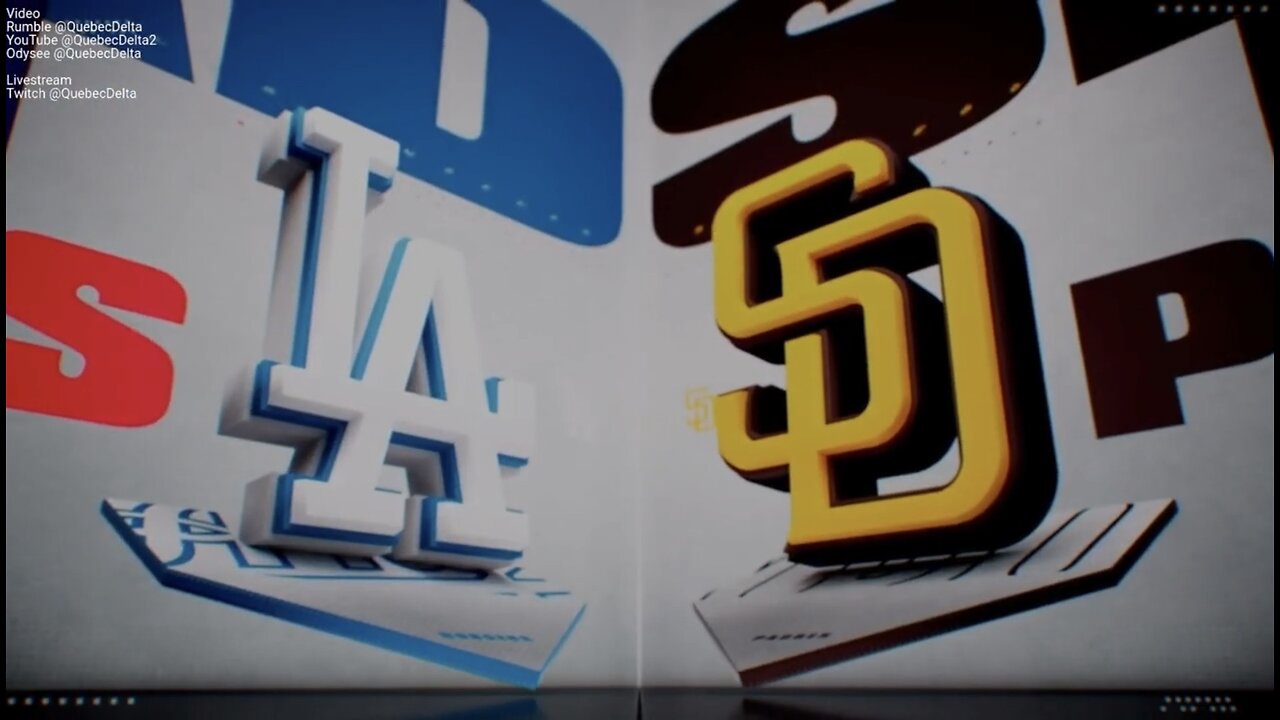 Dodgers @ Padres. Game 2 of 2 Game Series. MLB the Show 24.