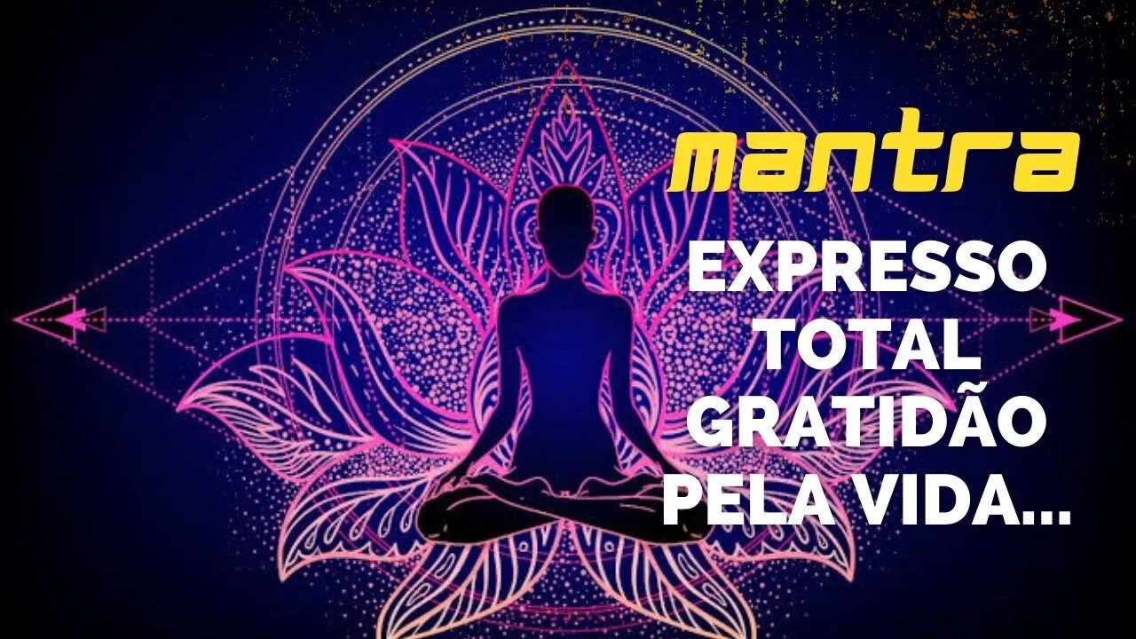 MANTRA DO DIA - EXPRESSO TOTAL GRATIDÃO PELA VIDA #afirmações #mantra #leidaatração