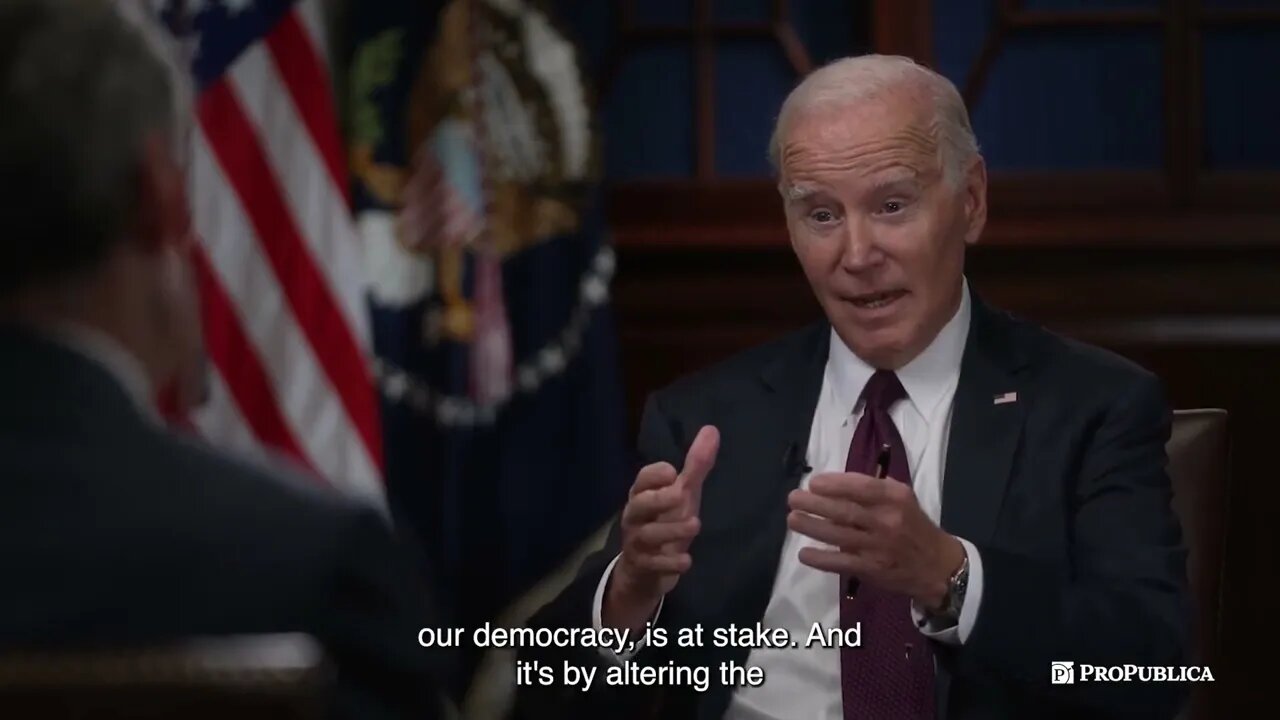 Biden Makes Little Sense Rambling About Democracy In Interview With Far-Left Conspiracy Theorist