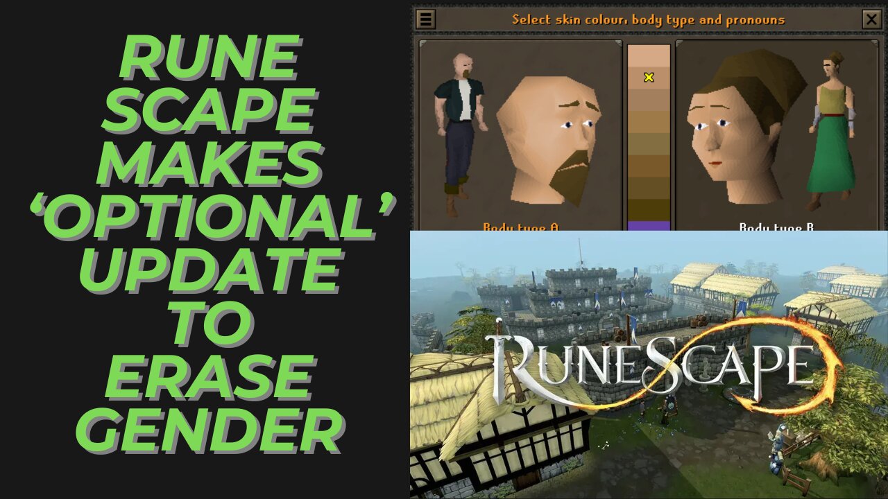 RuneScape Updates to Remove Gender & Adds Pronouns and Prevents Mods from Removing These Options