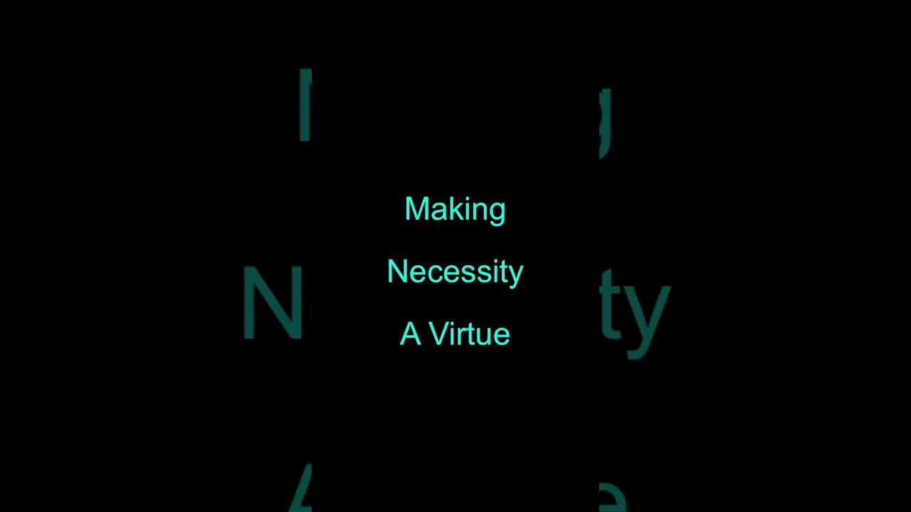 Making Necessity a Virtue with the Poverty Gospel #shorts