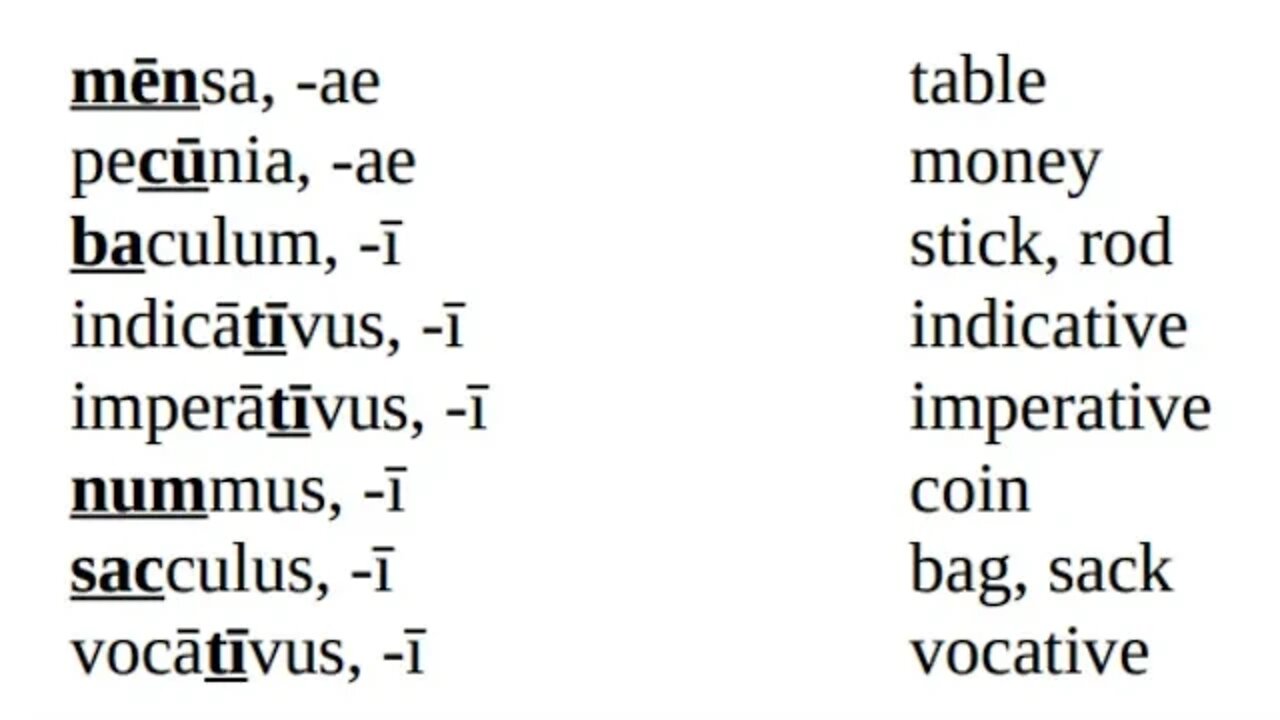 Ch 4 Vocabulary "Lingua Latina Per Se Illustrata Familia Romana" Hans Orberg