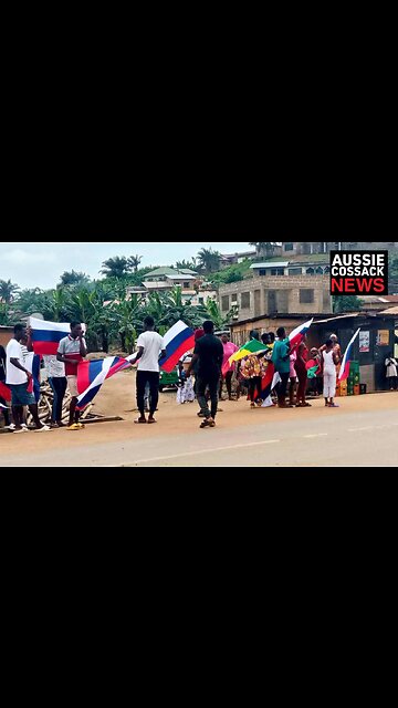 Russian flags are going up all over West Africa.