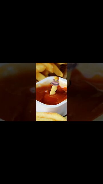 The Singing French Fry In ketchup - #Short