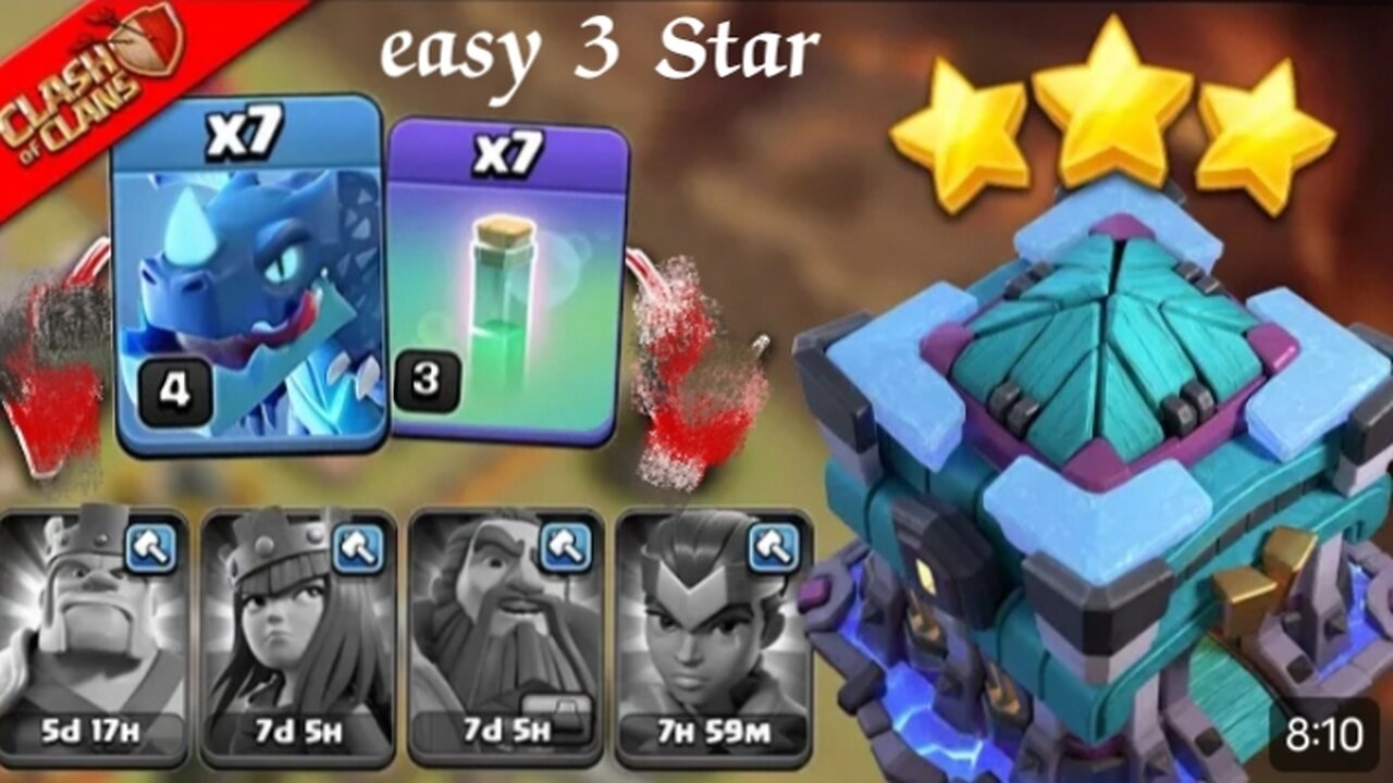 Easy 3 Star th 13 electric dragon with spall, and small entertainment,