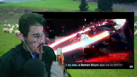 PASTOR REACT O RAP MAIS INSANO DO TANJIROU (Kimetsu no Yaiba) Demon Slayer Rap| Prod. Fifty Vinc