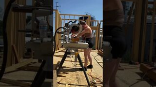 CUTTING WOOD FOR A DOOR OPENING