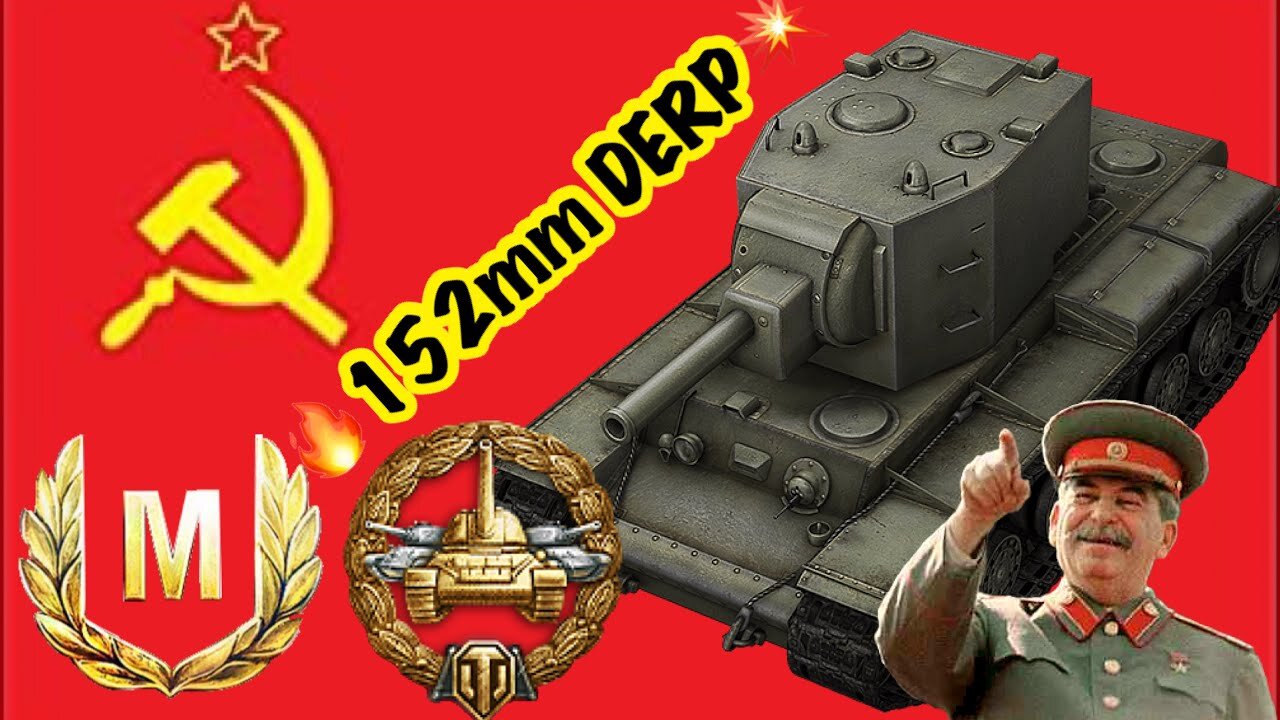 World of Tanks KV-2 ACE MASTERY TANKER & HIGH CALIBER W/ 152 DERP!