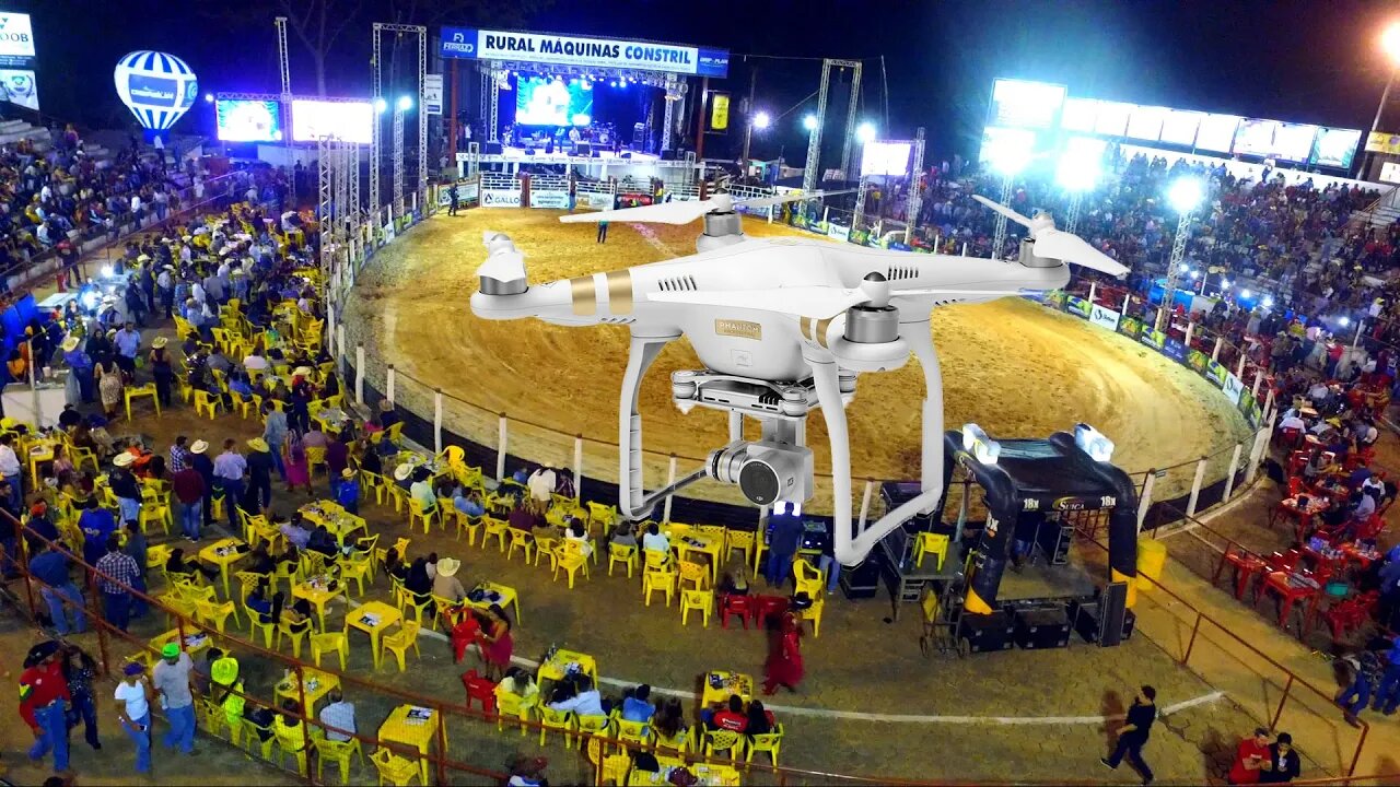 Um passeio aereo de drone pela arena da 32ª Expoalta 2022