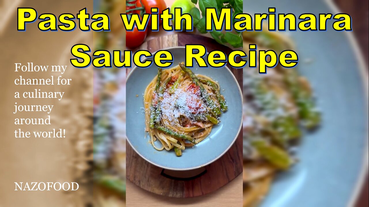 Pasta with Marinara Sauce Recipe: A Taste of Italy in Every Bite | رسپی پاستا با سس مارچوبه