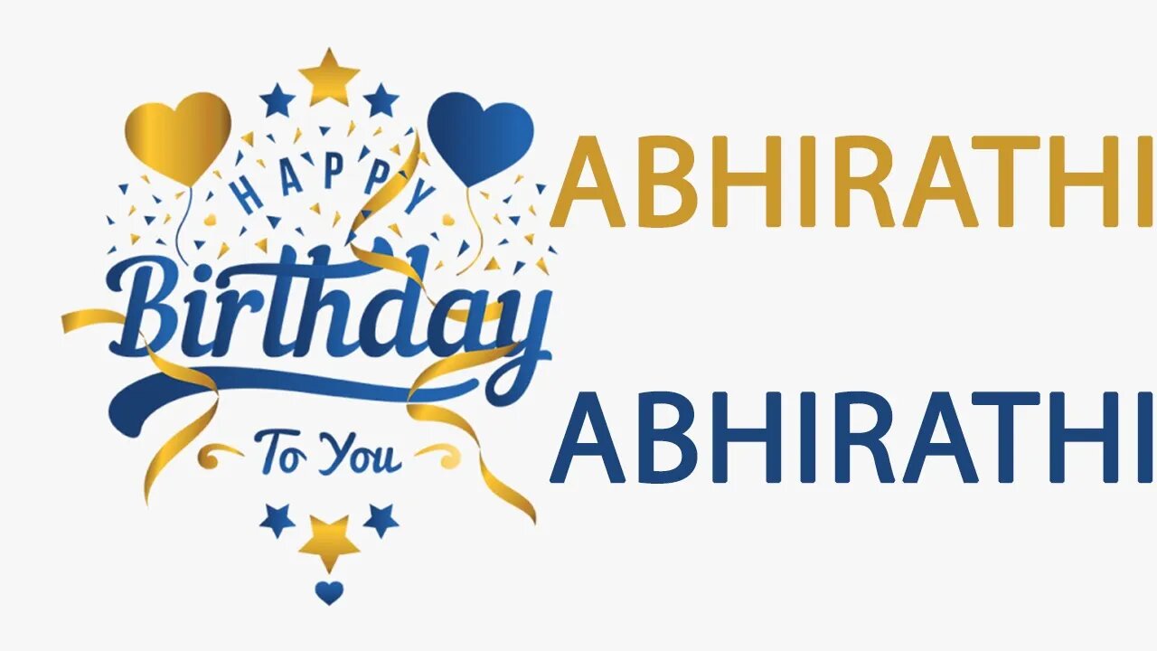 Happy Birthday to Abhirathi - Hindi Birthday Wish From Birthday Bash