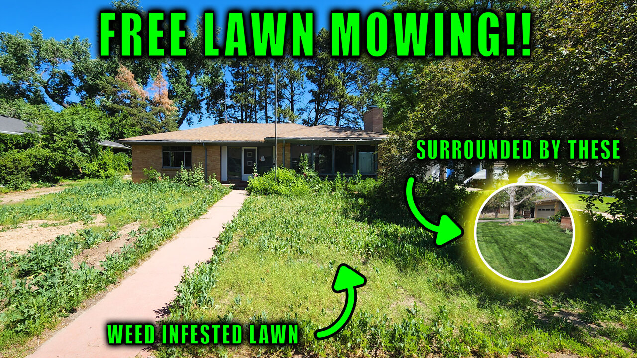 WE MOWED THIS NEIGHBORHOOD EYESORE FOR FREE! [WORST LAWN IN DENVER]