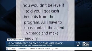 Valley woman scammed with fake government grants amid high inflation