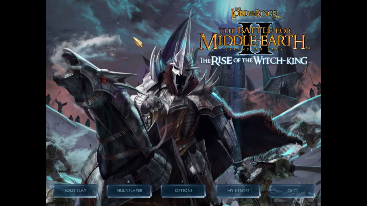 Lord of the Rings Battle for Middle Earth 2 Rise of the Witch King, old school game (no commentary)