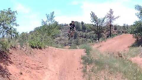 Red Rock Canyon Open Space bike jump.