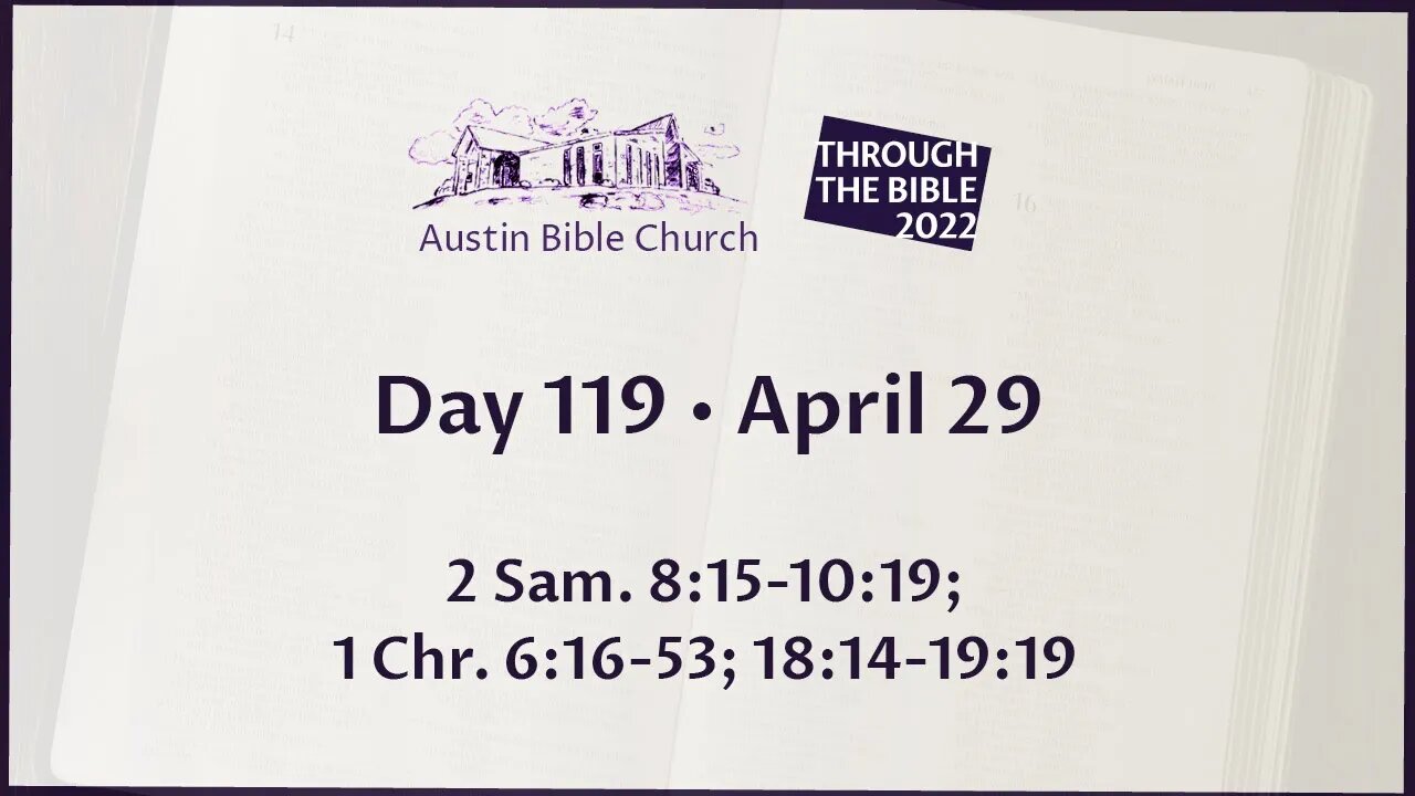 Through the Bible 2022 (Day 119)