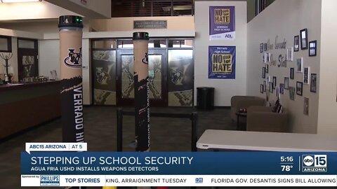 Agua Fria Union High School District working to install weapons detectors at all schools