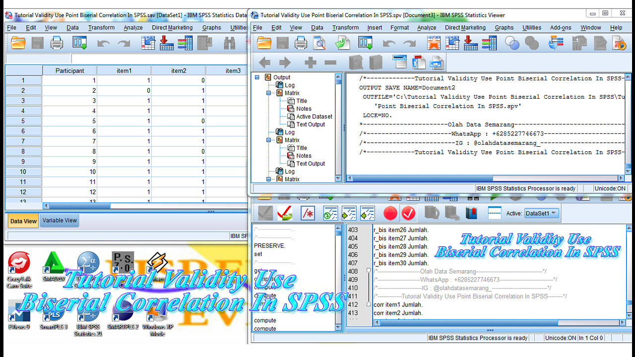Tutorial Validity Use Point Biserial Correlation In SPSS