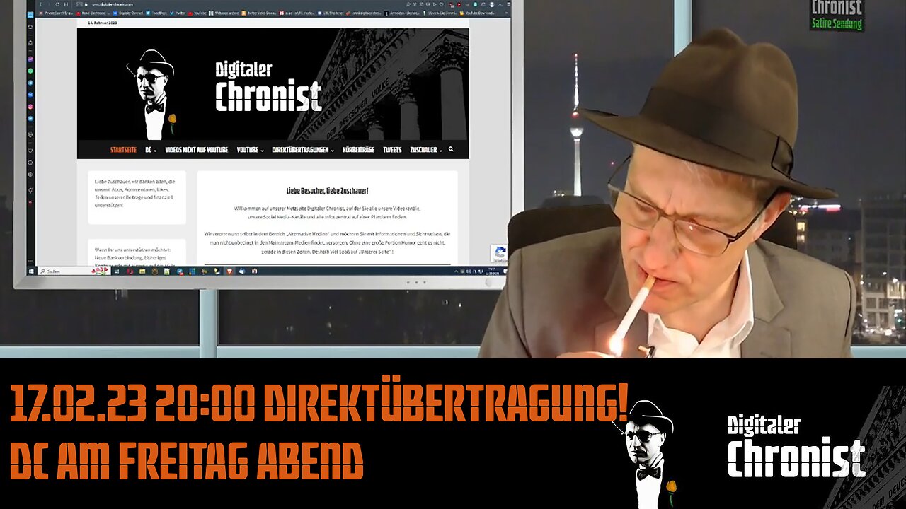 17.02.23 20:00 Direktübertragung! DC am Freitag Abend