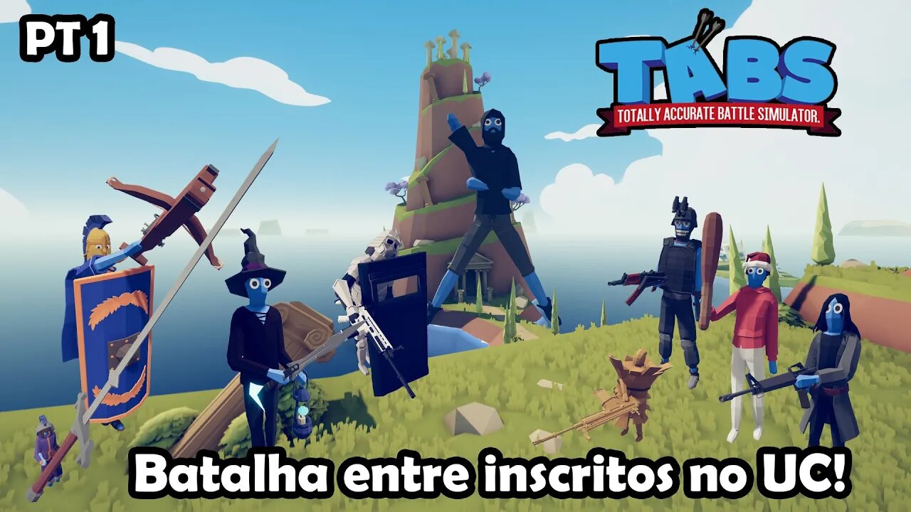 Batalha entre inscritos no Unit Creator PT1 - Totally Accurate Battle Simulator - Gameplay PT-BR
