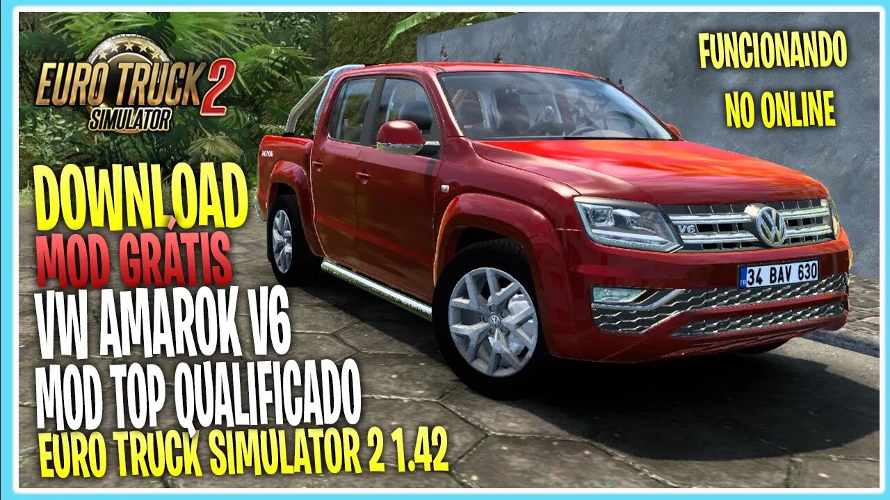 VOLKSVAGEN AMAROK V6 2020 PARA EURO TRUCK SIMULATOR 2 1.42