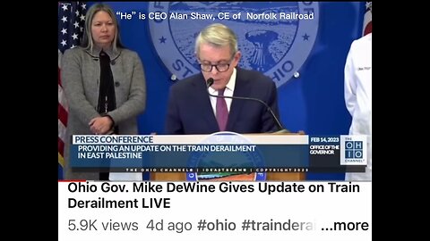 Clips of Ohio Gov DeWine update on Derailment
