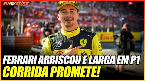 FERRARI ARRISCOU E FEZ A POLE NO TREINO DE CLASSIFICAÇÃO DO GP DA ITÁLIA MONZA F1 2022