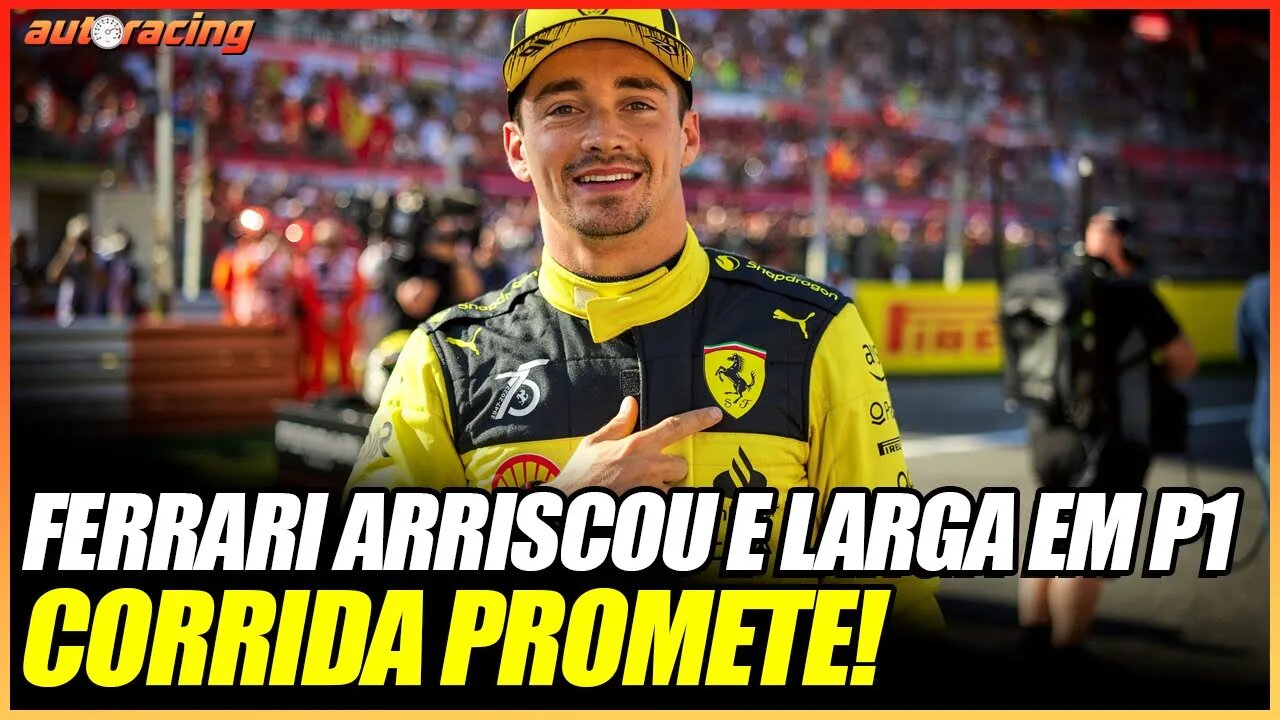 FERRARI ARRISCOU E FEZ A POLE NO TREINO DE CLASSIFICAÇÃO DO GP DA ITÁLIA MONZA F1 2022