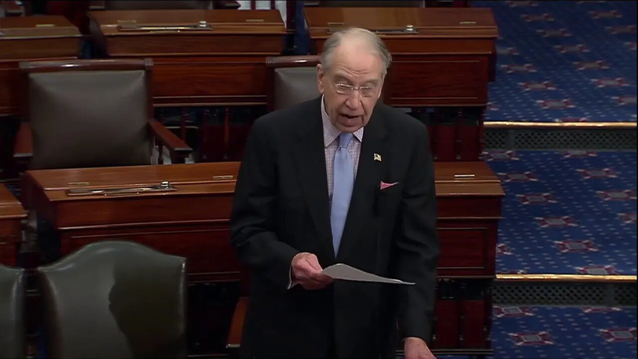 Grassley on Phase 3 Coronavirus Economic Relief Package