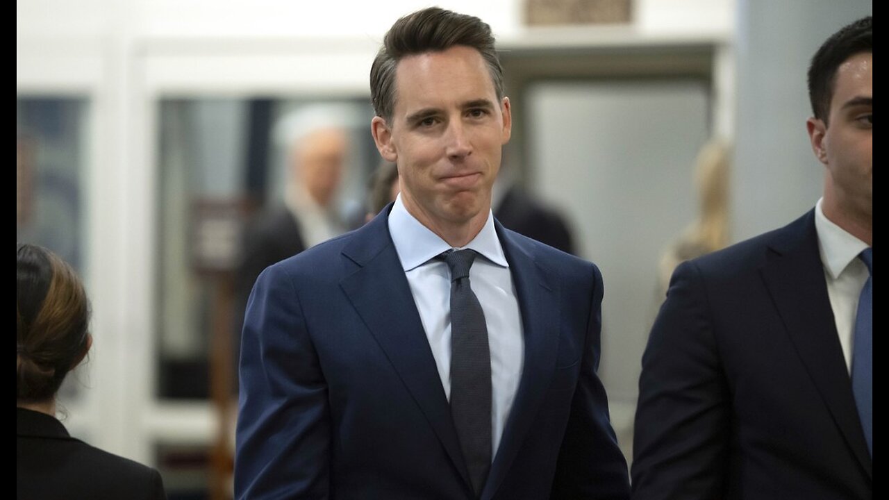 Watch As Josh Hawley Smoothly Dunks Hysterical Pro-Hamas Code Pinker in Senate Hallway Clash